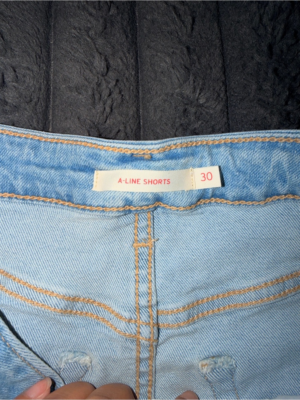 Levi's Light Blue A-Line Women's Denim Shorts
